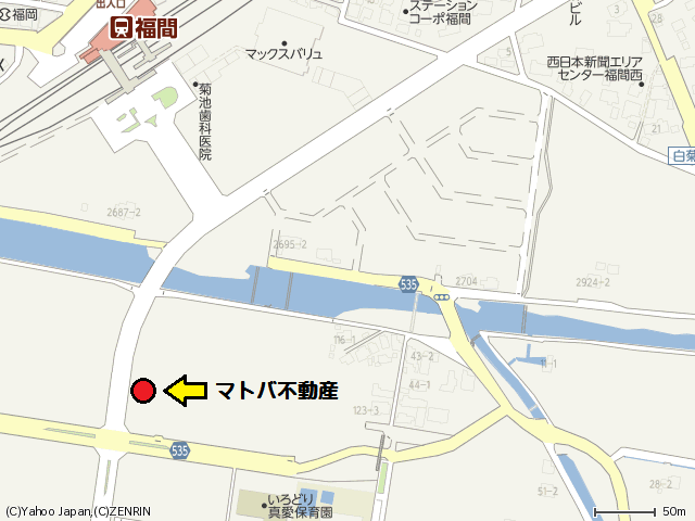福津市マトバ不動産の地図